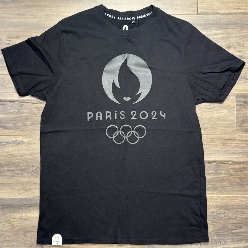 Paris Olympics Shirt Large Black 2024 Summer Olympic Games France Official